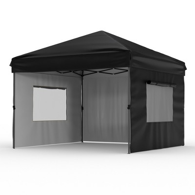 Canopy Tent 10x10 Easy Pop Up, Outdoor Shade Instant Canopy Tents, Comercial Instant Heavy DutyCanopy Pop Up Tent with 3 Sidewalls