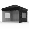 Canopy Tent 10x10 Easy Pop Up, Outdoor Shade Instant Canopy Tents, Comercial Instant Heavy DutyCanopy Pop Up Tent with 3 Sidewalls - 2 of 4