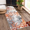 Washable Rug Modern Abstract Non Slip Rug Foldable Stain Resistant Low Pile Watercolor Design Indoor Carpet for Bedroom Living Room Nursery - 2 of 4