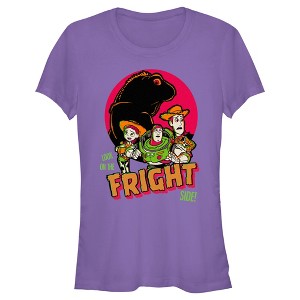 Juniors Womens Toy Story Halloween Look on the Fright Side T-Shirt - 1 of 4