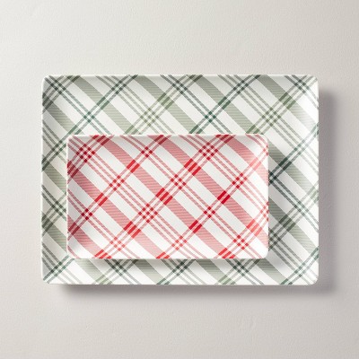 HEARTH & HAND WITH MAGNOLIA RED & WHITE GINGHAM KITCHEN TOWELS SET
