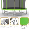 Okak 15FT Kids Trampoline with Enclosure Net, Outdoor Trampolines with Basketball Hoop, Large Adults Rebounder for Garden, Patio, Green - 4 of 4