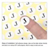 Unique Bargains Scrapbooking Crafts Round Self-Adhesive Alphabet Letter Stickers 15 Pcs - 3 of 4