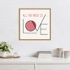 Amanti Art Love Letters I by Jess Aiken Canvas Wall Art Print Framed 22 x 22-in. - 4 of 4