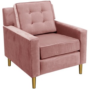 Parkview Chair with Metal Legs Majestic Mahny Rose - Skyline Furniture, Majestic Mahny Pink