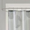 SEVOBAL Shower Curtain Soft Microfiber Fabric with Smooth Texture for Relaxing Bathroom Decor, Multicolored, 72"*72"*0.13" - 3 of 4