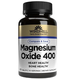 Windmill Magnesium Oxide 400 - 60 Tablets - 1 of 2