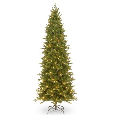 National Tree Company 7.5ft PowerConnect Ashland Spruce Slim Tree with Dual Color LED Lights