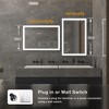 Maxax Modern Space Aluminum Framed Led Lighted Dimmable Anti-Fog Tempered Glass Bathroom / Vanity Mirror - 2 of 4