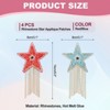 Unique Bargains Star Shape Rhinestone Glitter Iron On Sew Beaded Applique Patches 4 Pcs - 2 of 4