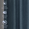 Awesome Home  Garrett Textured Tie Knots Curtains Pair, 52"X108" , Navy - 2 of 4