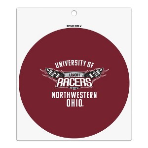 University of Northwestern Ohio Racers Logo Automotive Car Refrigerator Locker Vinyl Circle Magnet - 1 of 4