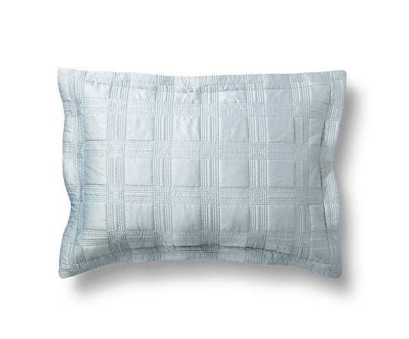 Silk Allure Grid Sham King Blue - Fieldcrest&#153;