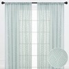 Chanasya 2pk Leaf Voile Sheer Window Curtain Panels - Set of 2 - image 2 of 4