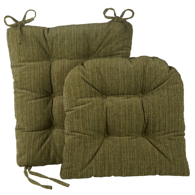 Gripper Polar Chenille Jumbo Rocking Chair Seat and Back Cushion Set - Jade, 3 of 5