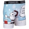 Mens Peanuts Christmas Snoopy & Woodstock 2-Sided Boxer Briefs - 4 of 4