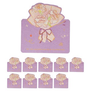 Unique Bargains Greeting Cards Floral Pattern for All Occasions 10 Pcs - 1 of 4