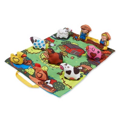 Melissa &#38; Doug Take-Along Farm Baby and Toddler Play Mat