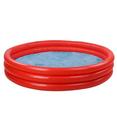 Pool Central 48" Round Inflatable Children's Swimming Pool - Red/Blue