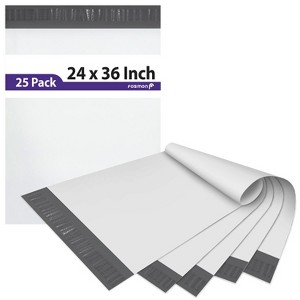 Fosmon 24" x 36", Large Self-Seal Tear-Proof Polyethylene Mailers - 1 of 4