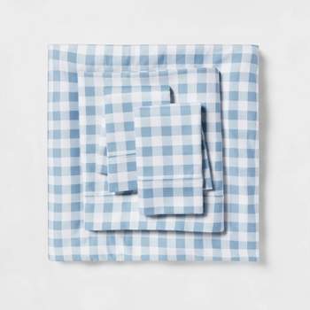 Twin Printed Pattern Peached Cotton Percale Melange Sheet Set Ann - Macaron  : Target