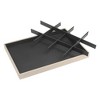 Unique Bargains PU Leather Black Jewelry Organizer Trays with Removable Dividers - 4 of 4