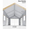 Carport Replacement Canopy Cover – Heavy-Duty Waterproof, UV & Wind-Resistant PE Fabric - 4 of 4