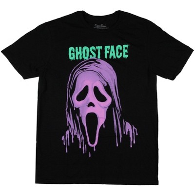 Women's Ghost Face Drip Design Mask Plus Size Adult Short Sleeve T-Shirt