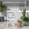 Porch Rocker Chair, 350 lbs. Wooden Outdoor Rocking Chair with High Back for Garden, Patio, Balcony - 4 of 4