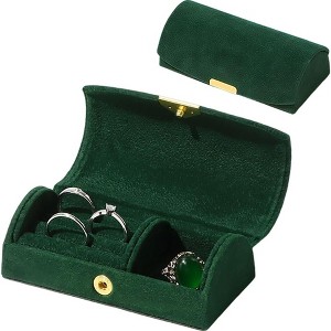 HTUTWOO Mini Travel Jewellery Box, Portable Jewellery Organizer Case, Jewelry Display Box for Storing Earrings, Necklaces, Rings - 1 of 4