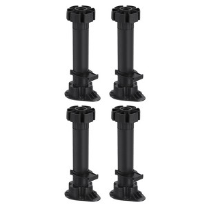 Unique Bargains Plastic Non-Skid Adjustable Furniture Leveling Feet for Sofa 4 Pcs - 1 of 4