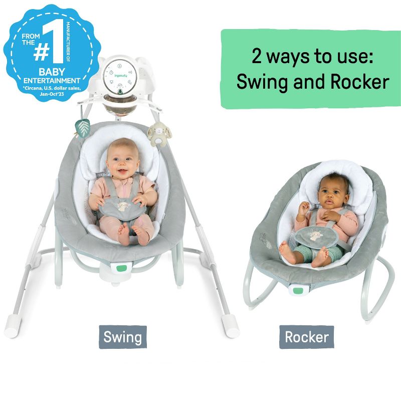 Ingenuity Inlighten Baby Swing - Remy, 4 of 18