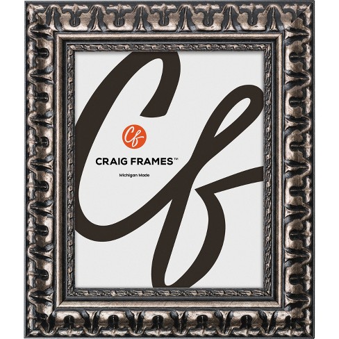 Craig Frames Bravado Ornate 20x26 Inch Scratched Silver Picture Frame ...