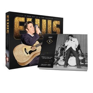 Trends International 2026 Elvis Presley Dayata Time 6.12"x5.37" Box Calendar - 1 of 4