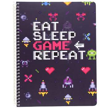 Wide Ruled Composition Notebook Lets Game Eat Sleep Game Repeat - Top Flight