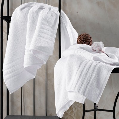 Burgundy Oversized Cotton Bath Towel Set, 2-Pack
