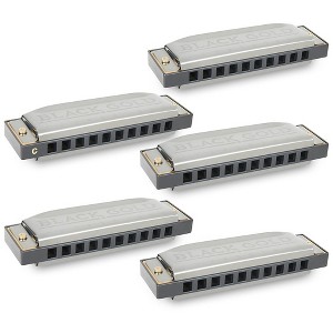 Silver Creek Black Gold Harmonica 5 Pack - Keys of A, C, D, E and G - 1 of 4