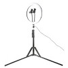 Vivitar 12 Professional White Led Ring Light Kit With Mini Lavalier  Microphone, Dual Gooseneck Phone Mounts 63 Light Stand : Target