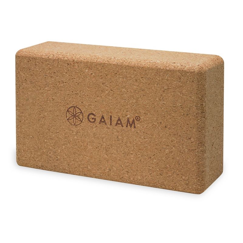 Gaiam Cork Yoga Brick, 1 of 7