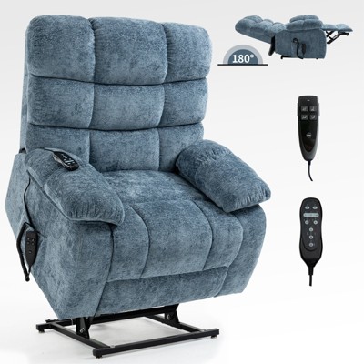 TiramisuBest Lift Recliner Chair Heat Massage Dual Motor Infinite Position Up to 350 LBS Large Electric Power Lift Recliners with Power-Remo