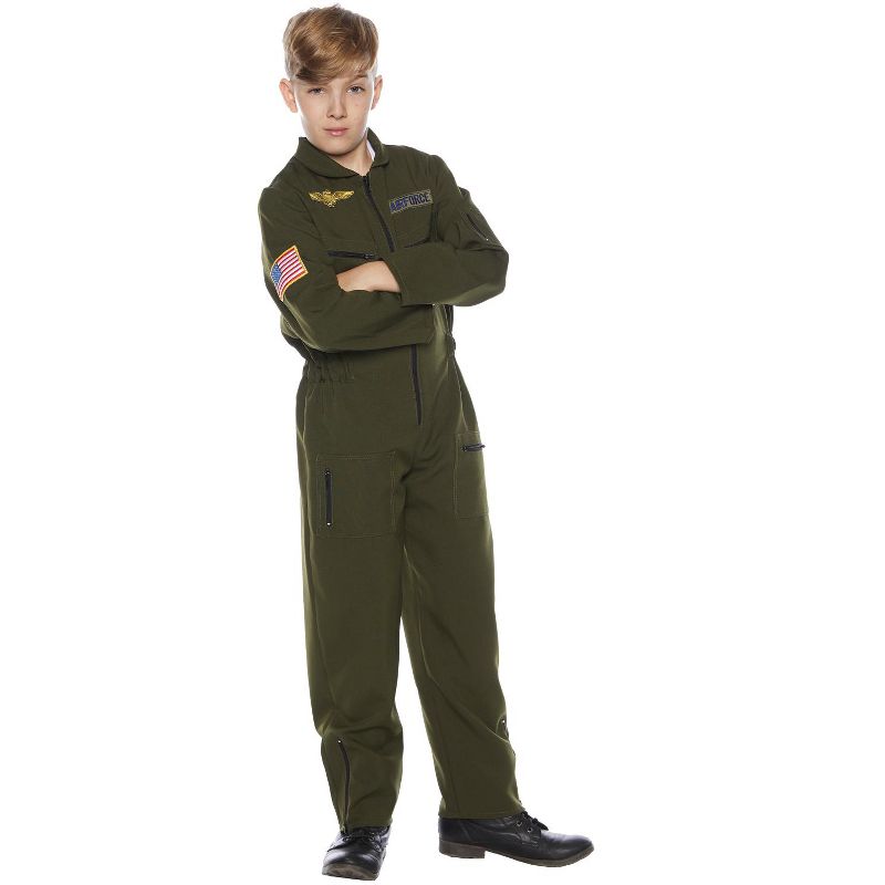 Underwraps Costumes Airforce Flight Suit Child Costume, 1 of 3