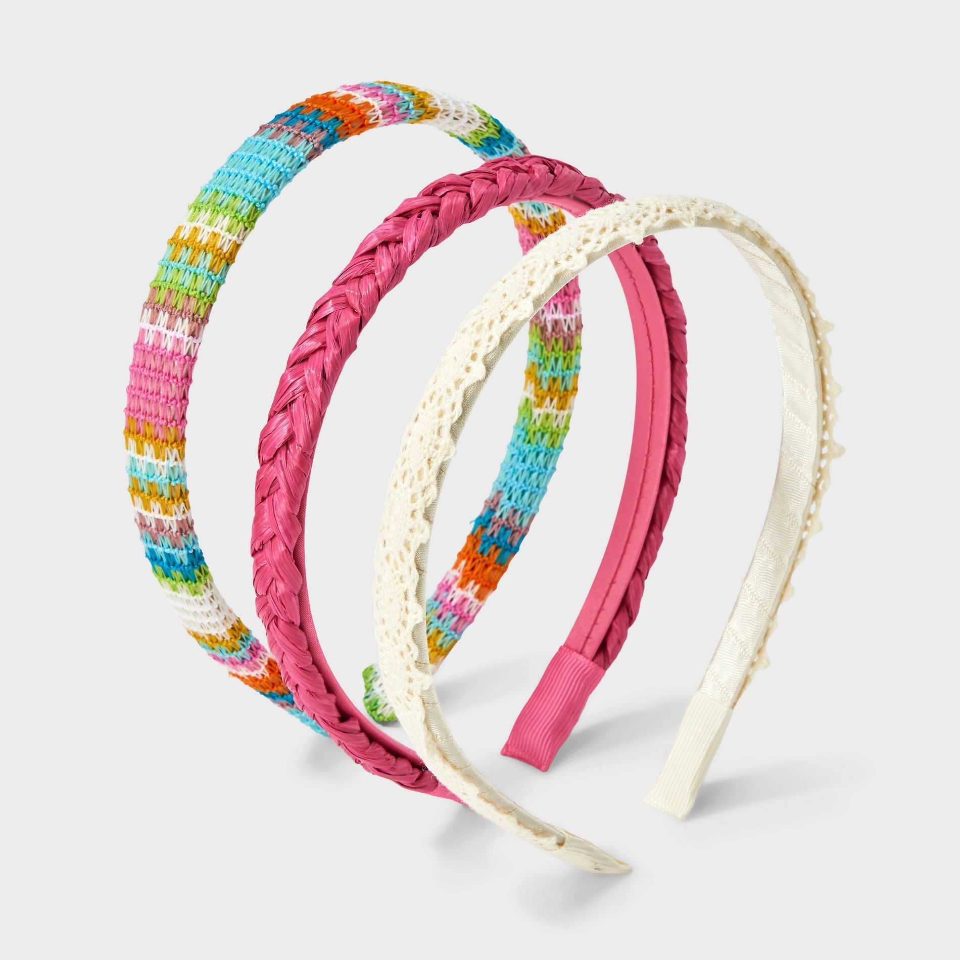 Girls' 3pk Headband Set - Cat & Jack™ Pink