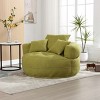 Bean Bag Chair Modern with Removable Cover and Throw Pillows for Living Room Lounge 50in-3irtyhousy - 2 of 4