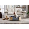ORRD Scandinavian Elevated Dog Bed, Mid Size Pet Sofa with Solid Wood Legs & Washable Dark Grey Velvet Cushion, Orthopedic Support - 2 of 4