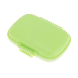 Unique Bargains 8 Grids Double Layers Pill Box 1 Pc - 1 of 4