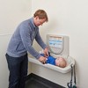 ECR4Kids Horizontal Wall-Mounted Baby Changing Station with Slim Back - White Granite - 4 of 4