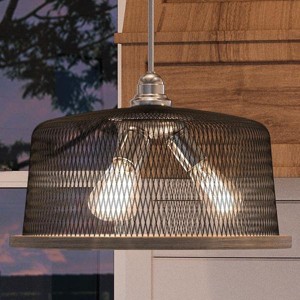 Urban Ambiance Luxury Vintage Chandelier,  10.25"H x 16"W,  Brushed Nickel Finish, UHP2728 - 1 of 4