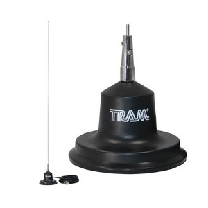Tram® 300-Watt 26 MHz to 30 MHz 1-Piece Magnet-and-Coil-Housing Trucker CB Antenna Kit in Silver - 1 of 4