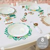 Big Dot of Happiness Tropical Luau - Hawaiian Beach Party Paper Charger and Table Decorations - Chargerific Kit - Place Setting for 8 - 2 of 4