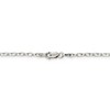Black Bow Jewelry 2.5mm Sterling Silver Solid Oval Rolo Chain Necklace - 4 of 4